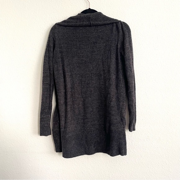 Barefoot Dreams CozyChic Lite Circle Cardigan Carbon Gray Size M - Picture 6 of 6